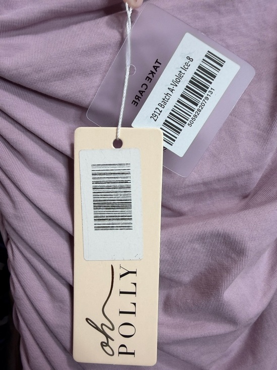 Oh Polly One Shoulder Batch A Violet Mini Dress UK 8/US 4 - Picture 5 of 11